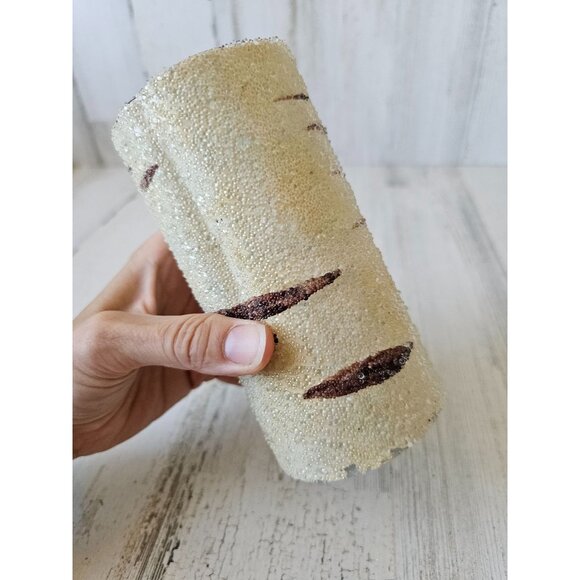 Pottery Barn candle birch glass sugared tree decor - Picture 6 of 8